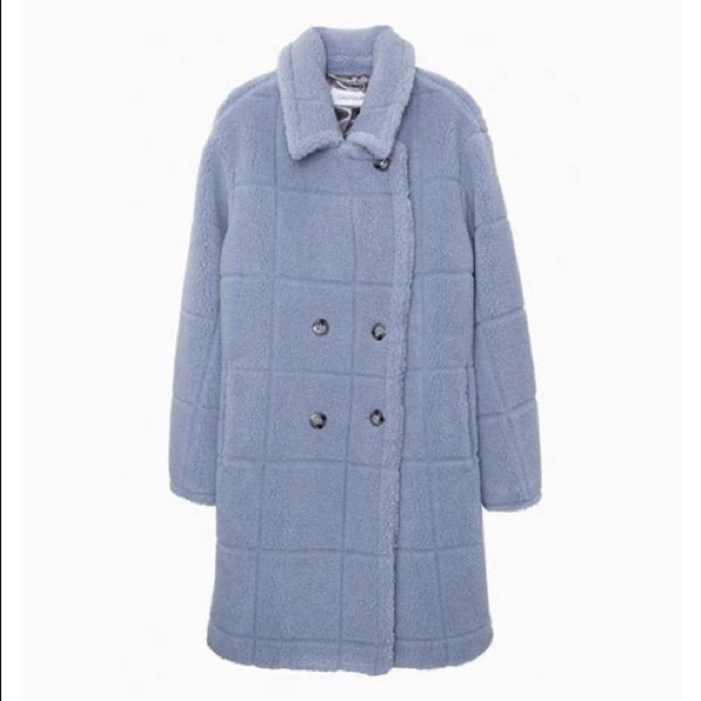 NWT Calvin Klein Flaux Fur Sherpa XL